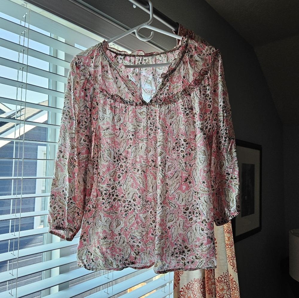 Boho Pink Blouse